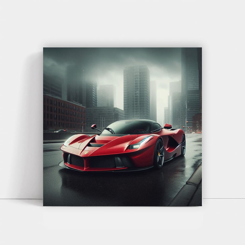 Ferrari Laferrari Overcast Weath Wall Art