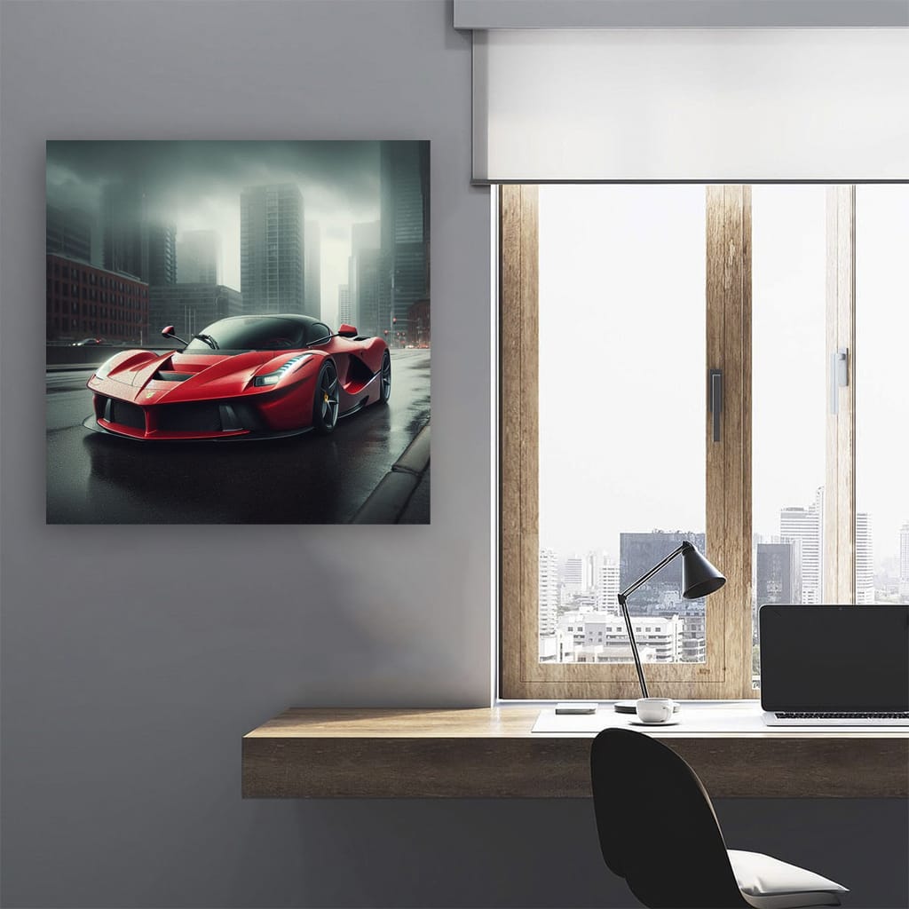 Ferrari Laferrari Overcast Weath Wall Art