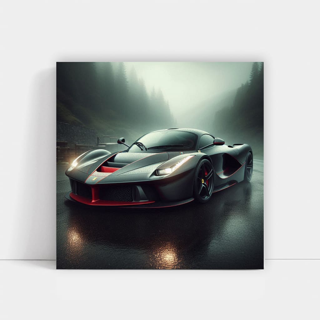 Ferrari Laferrari Overcast Weather Wall Art