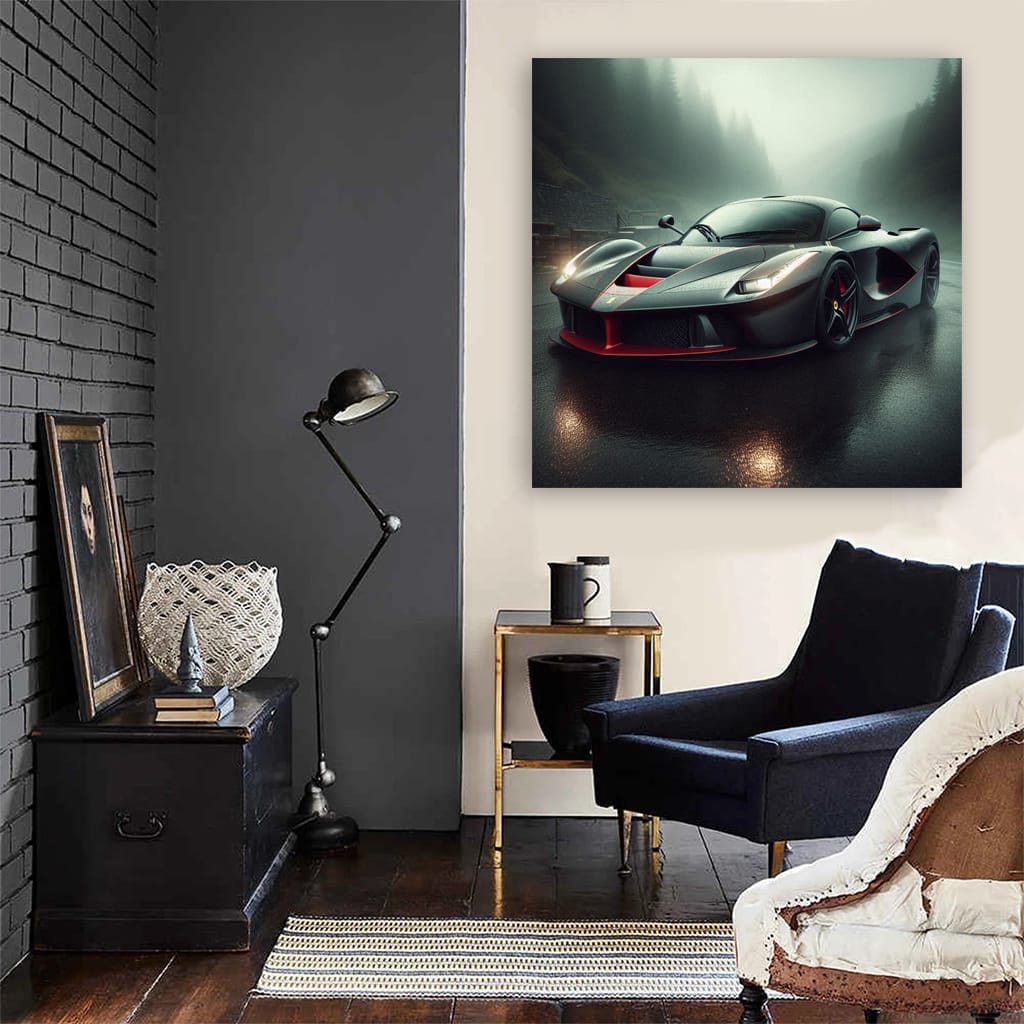 Ferrari Laferrari Overcast Weather Wall Art