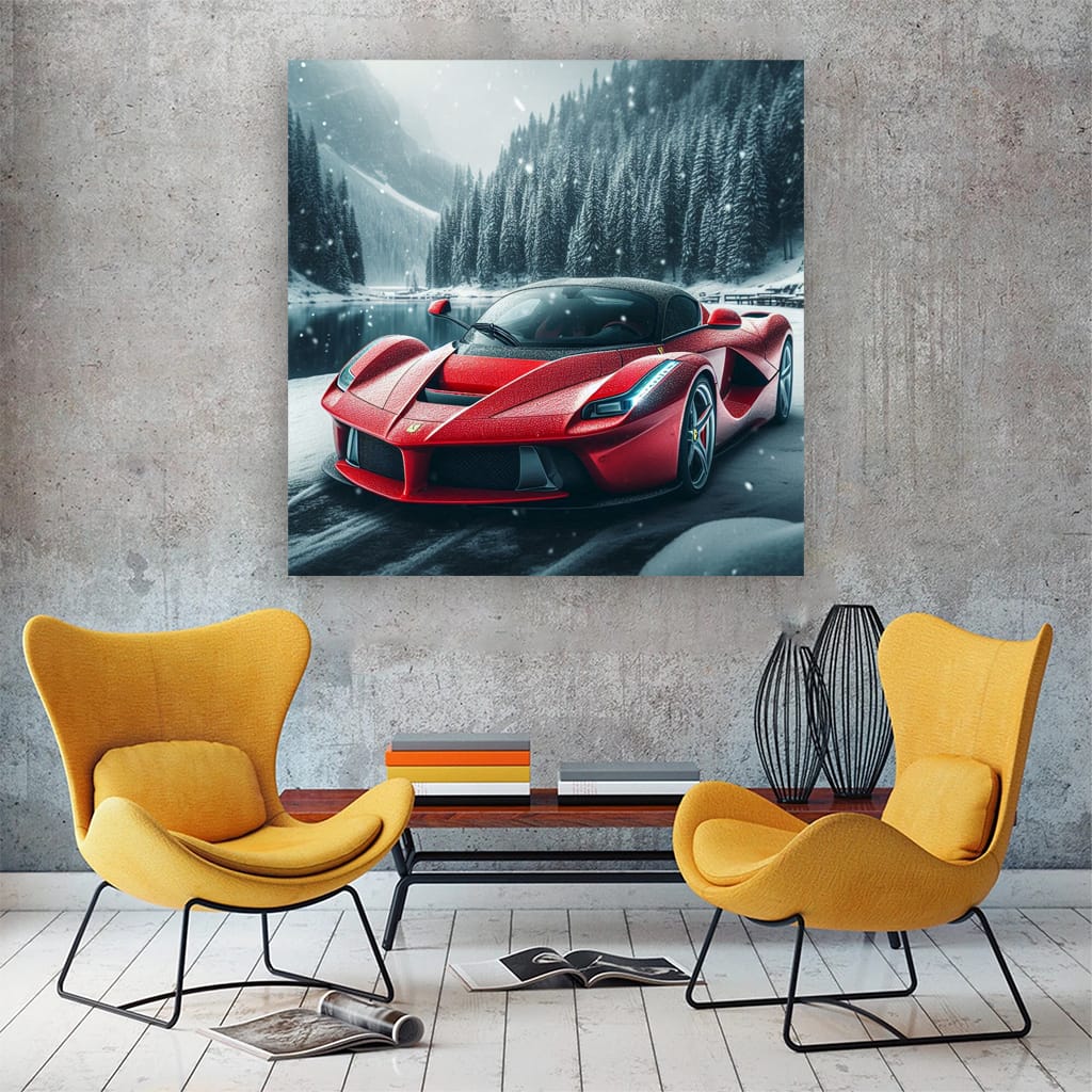 Ferrari Laferrari Wint Wall Art