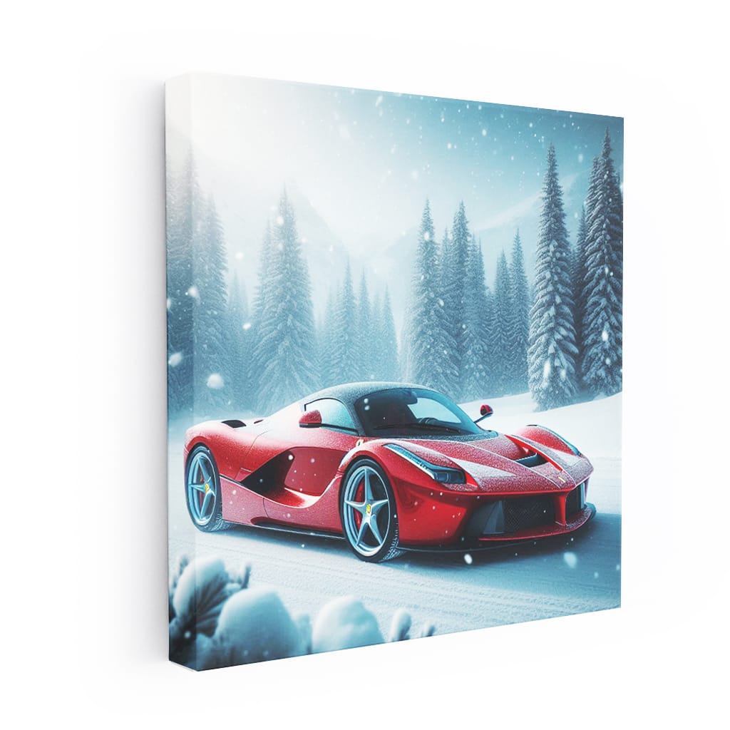 Ferrari Laferrari Winter Wall Art