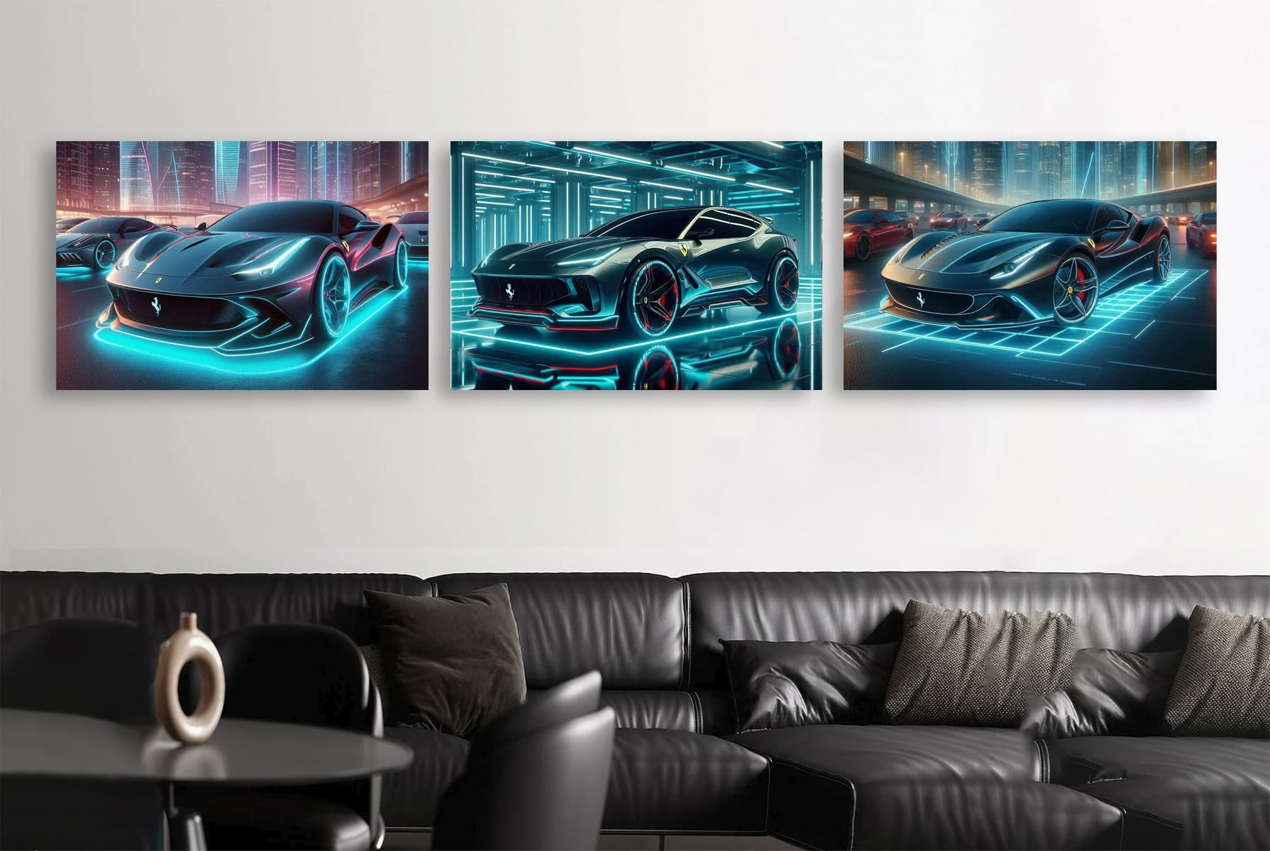 Ferrari Neon Set of 3