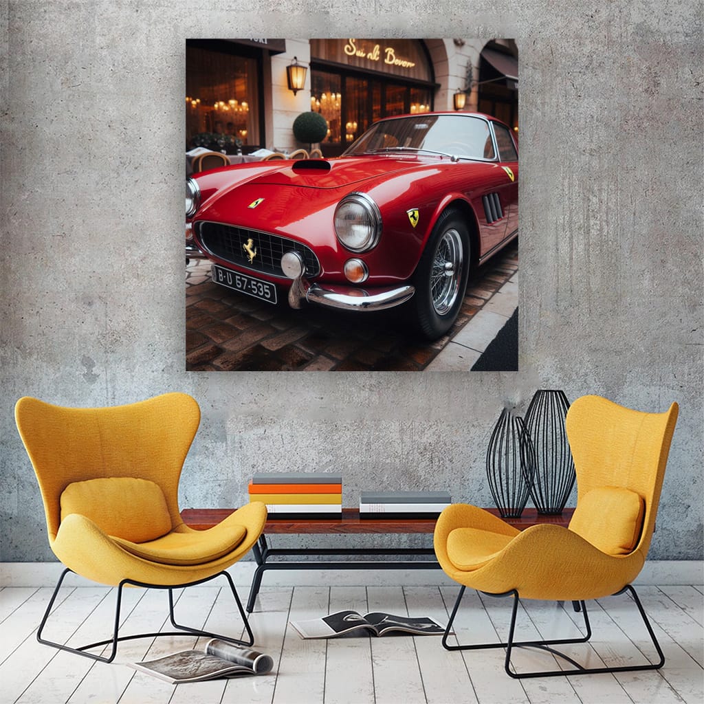 Ferrari Old Retro Ho Wall Art