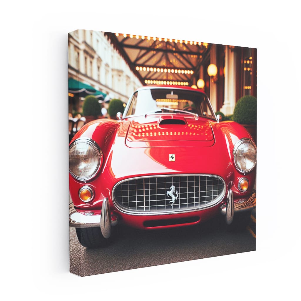 Ferrari Old Retro Hood Wall Art