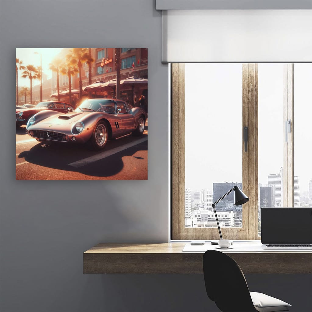 Ferrari Old Retro Sunny Weath Wall Art