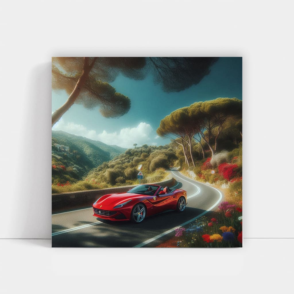 Ferrari Portofino in Nature - Elegant Speed and Luxury