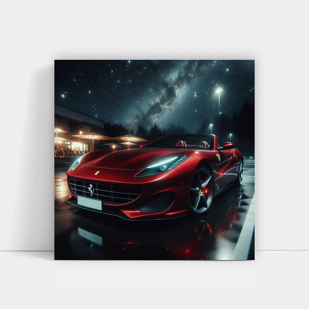 Ferrari Portofino at Night - Elegance in Motion