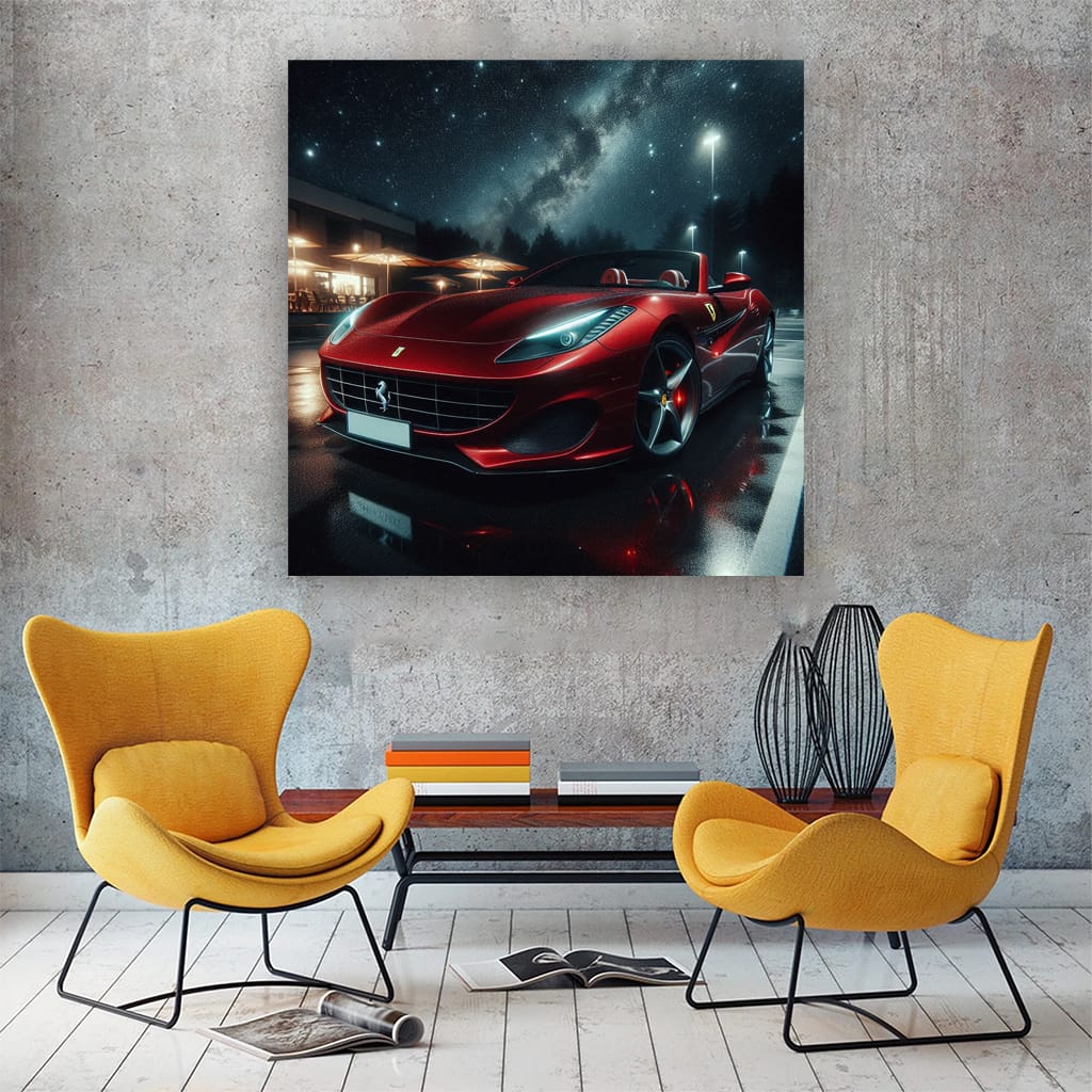 Ferrari Portofino Nig Wall Art