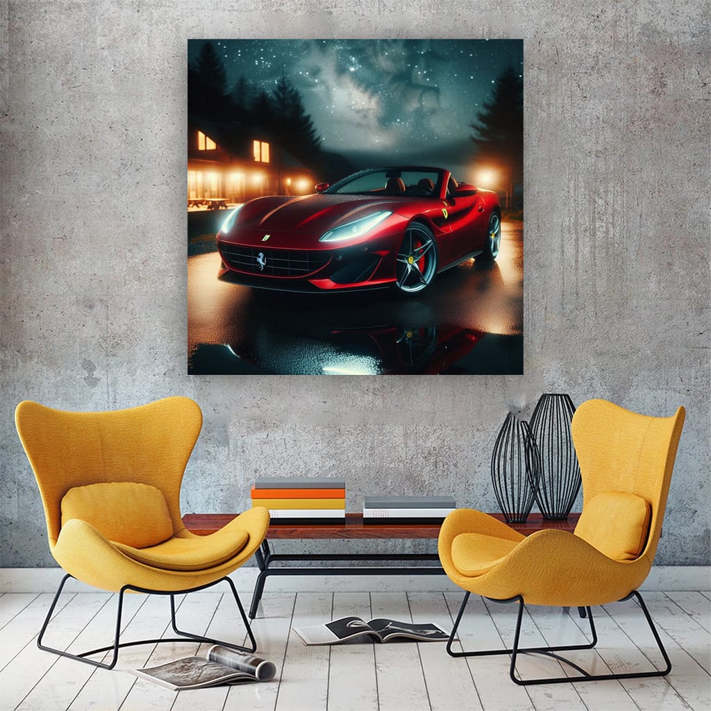 Ferrari Portofino Night Wall Art