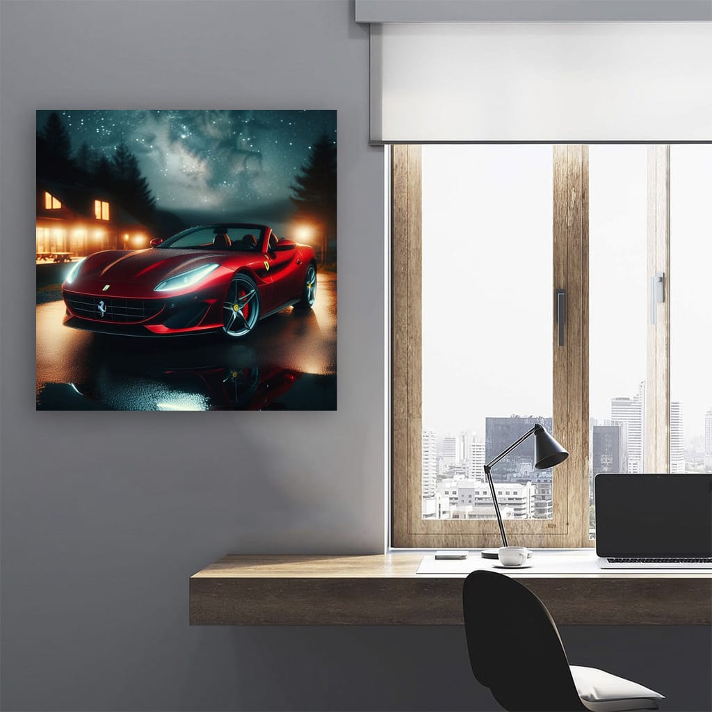 Ferrari Portofino Night Wall Art