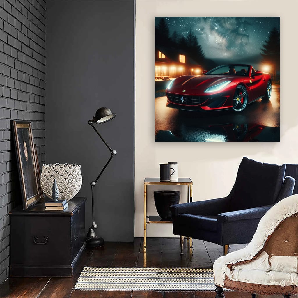 Ferrari Portofino Night Wall Art