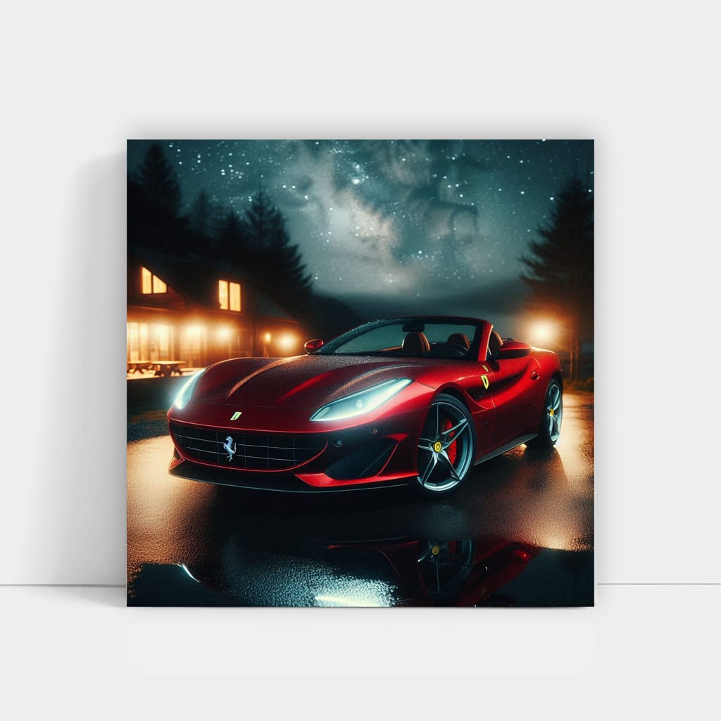 Ferrari Portofino Night Wall Art