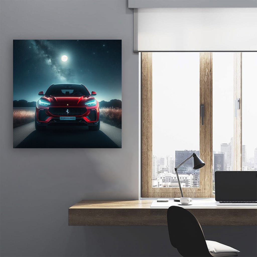 Ferrari Purosangue Night Wall Art