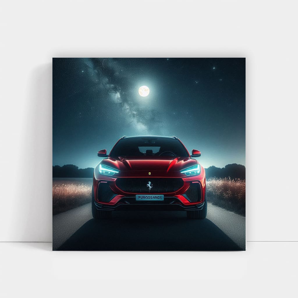 Ferrari Purosangue Night Wall Art