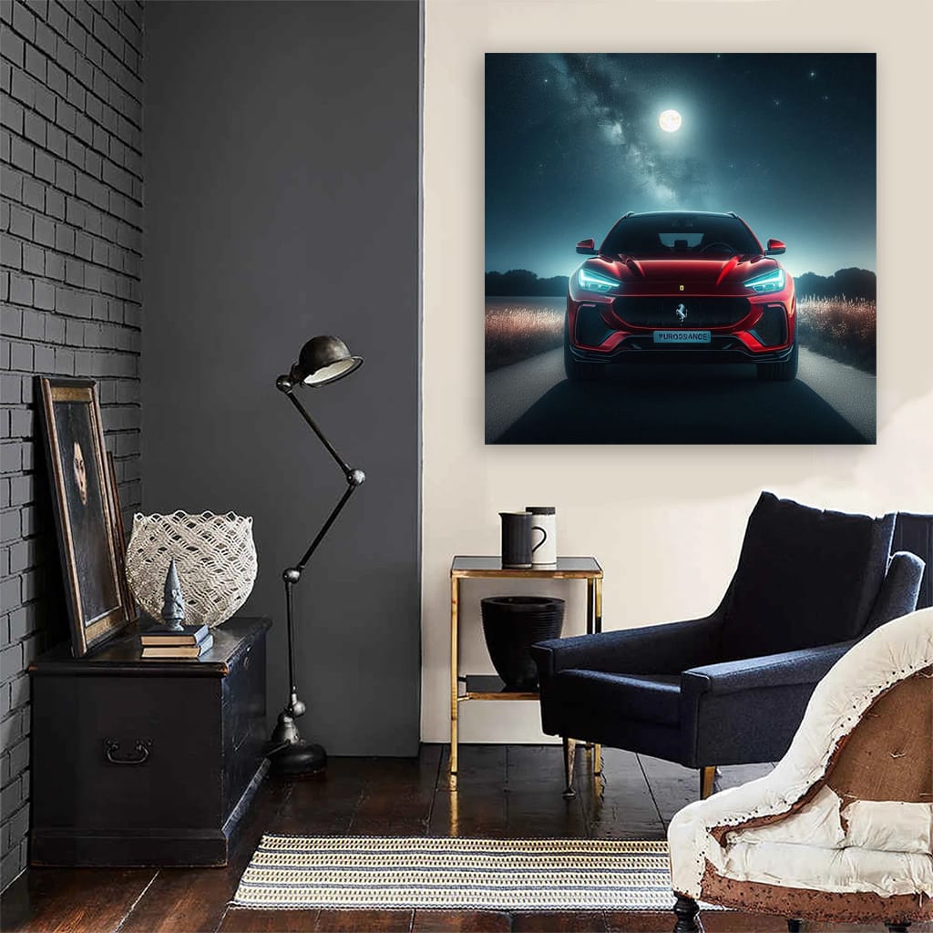 Ferrari Purosangue Night Wall Art