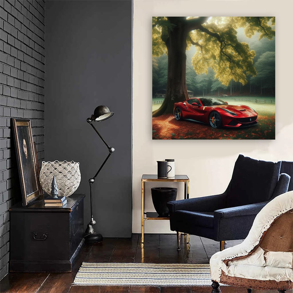 Ferrari Roma in Forest - Elegance Meets Performance