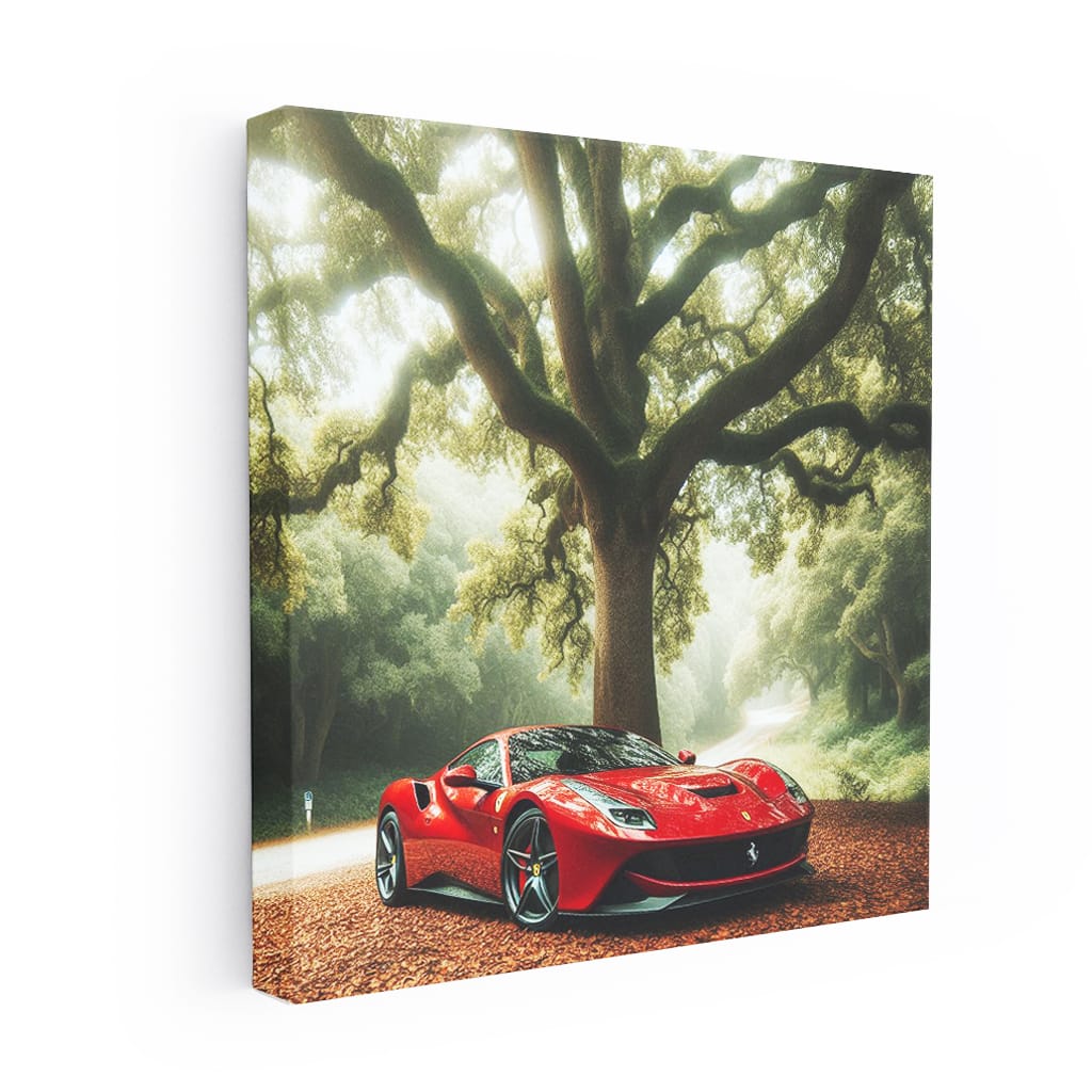 Ferrari Roma Forest Wall Art