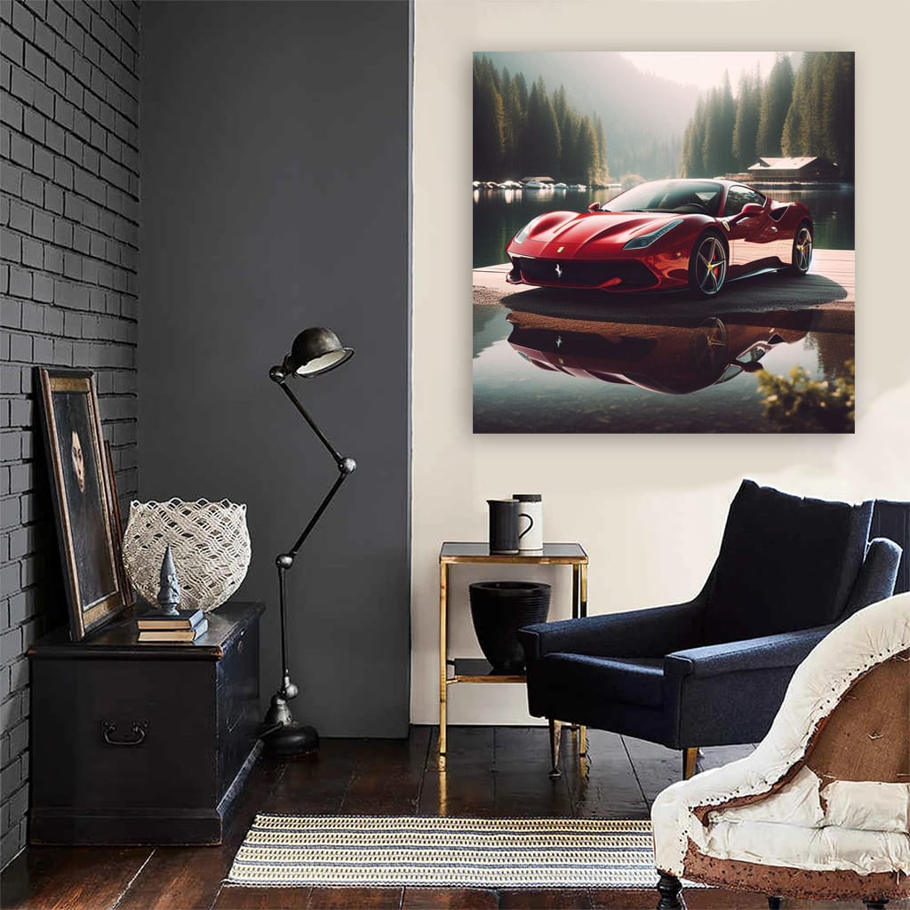 Ferrari Roma La Wall Art