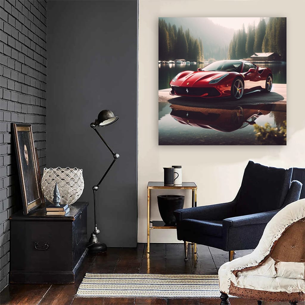 Ferrari Roma by Lake - Elegance in Motion