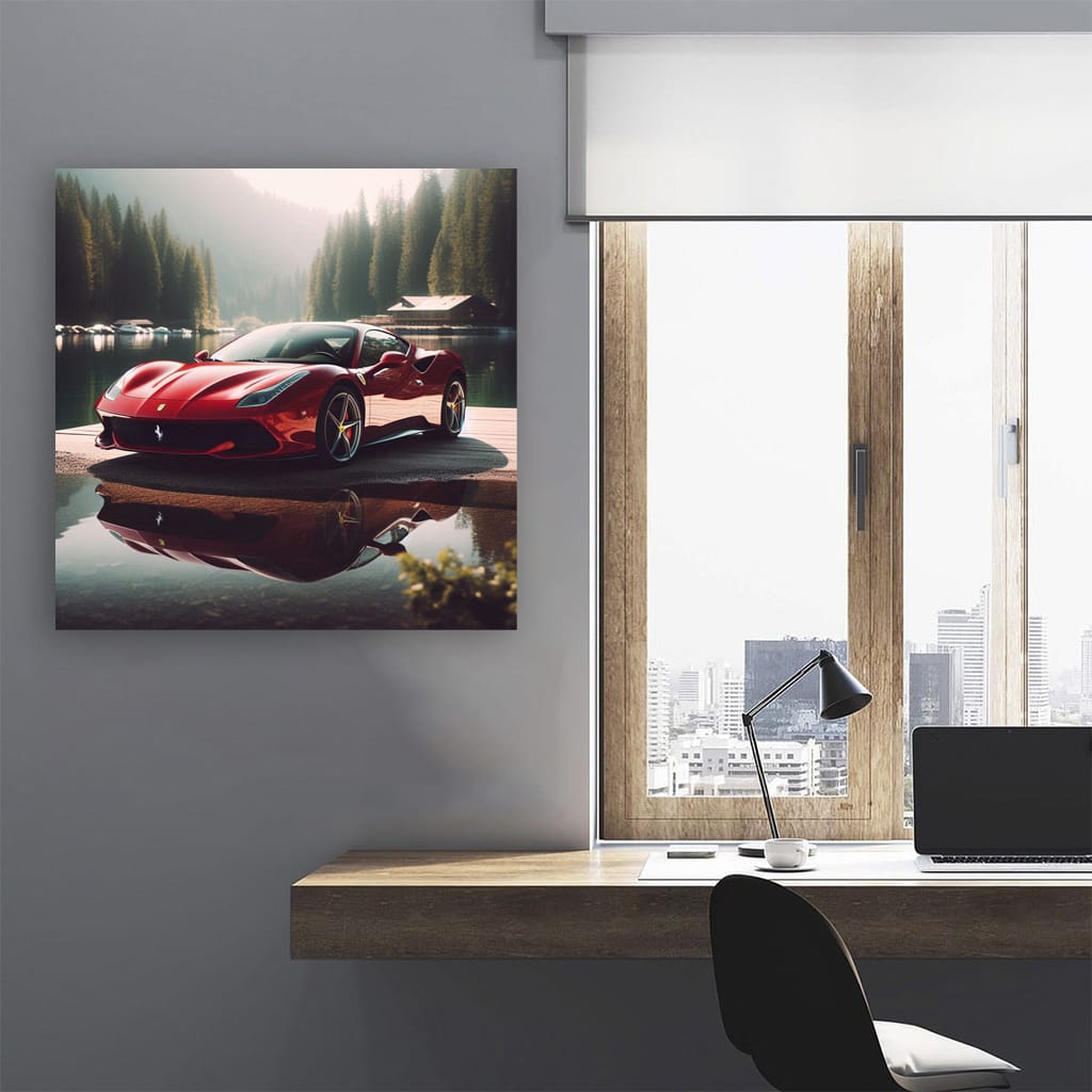 Ferrari Roma by Lake - Elegance in Motion