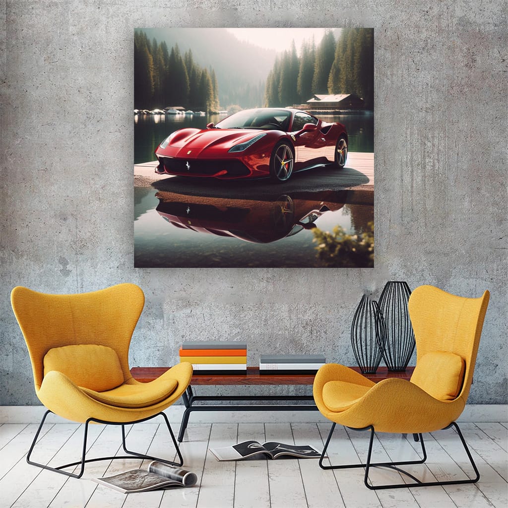 Ferrari Roma by Lake - Elegance in Motion