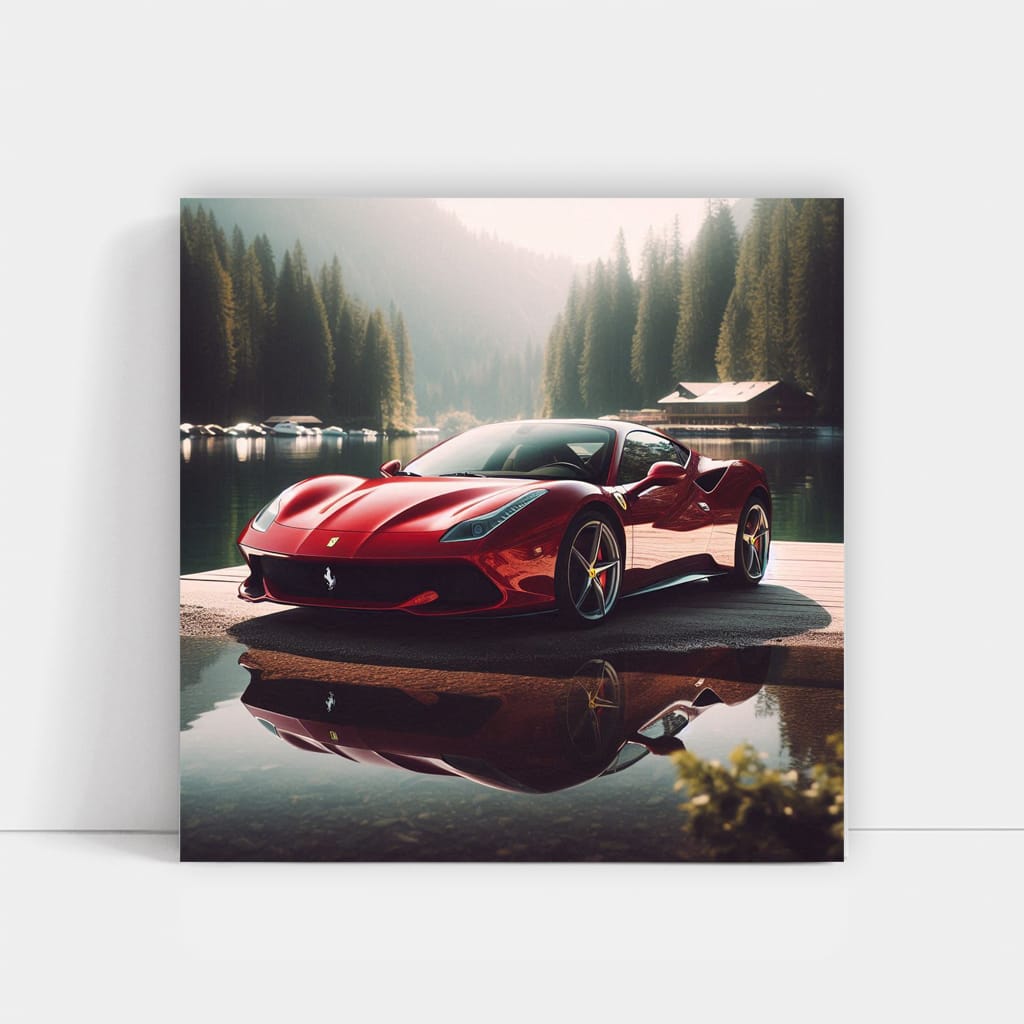 Ferrari Roma by Lake - Elegance in Motion