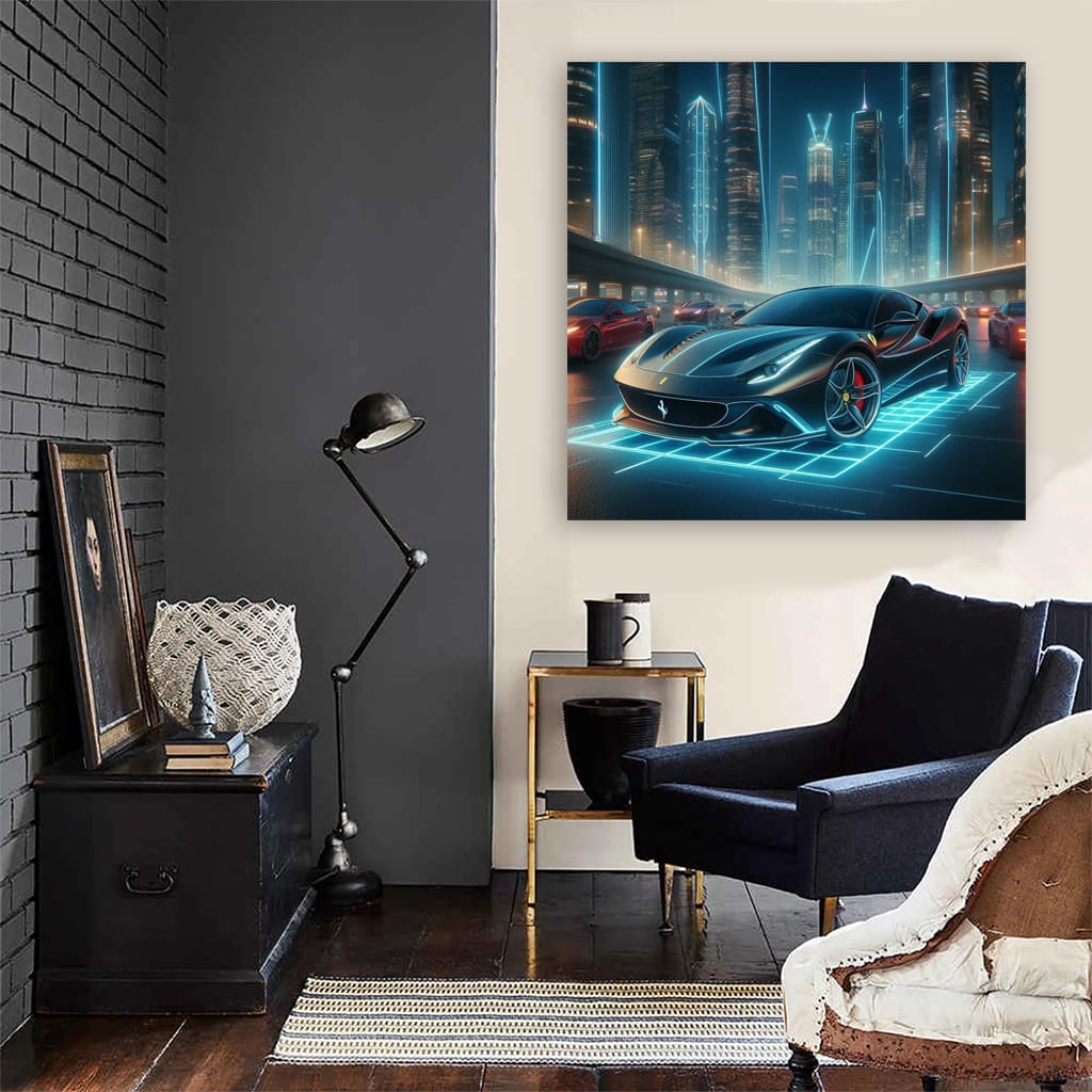 Ferrari Roma Neon - Sleek Elegance in Motion