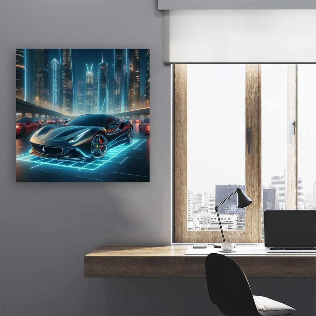 Ferrari Roma Ne Wall Art