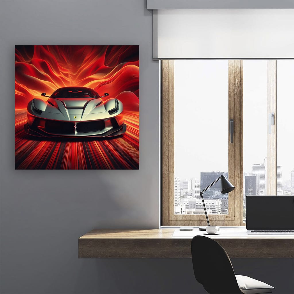 Ferrari Sf90 Stradale Absctra Wall Art