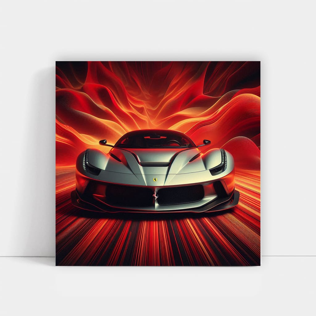 Ferrari Sf90 Stradale Absctra Wall Art