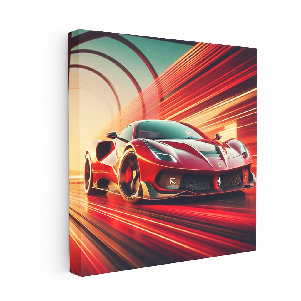 Ferrari Sf90 Stradale Absctract Wall Art