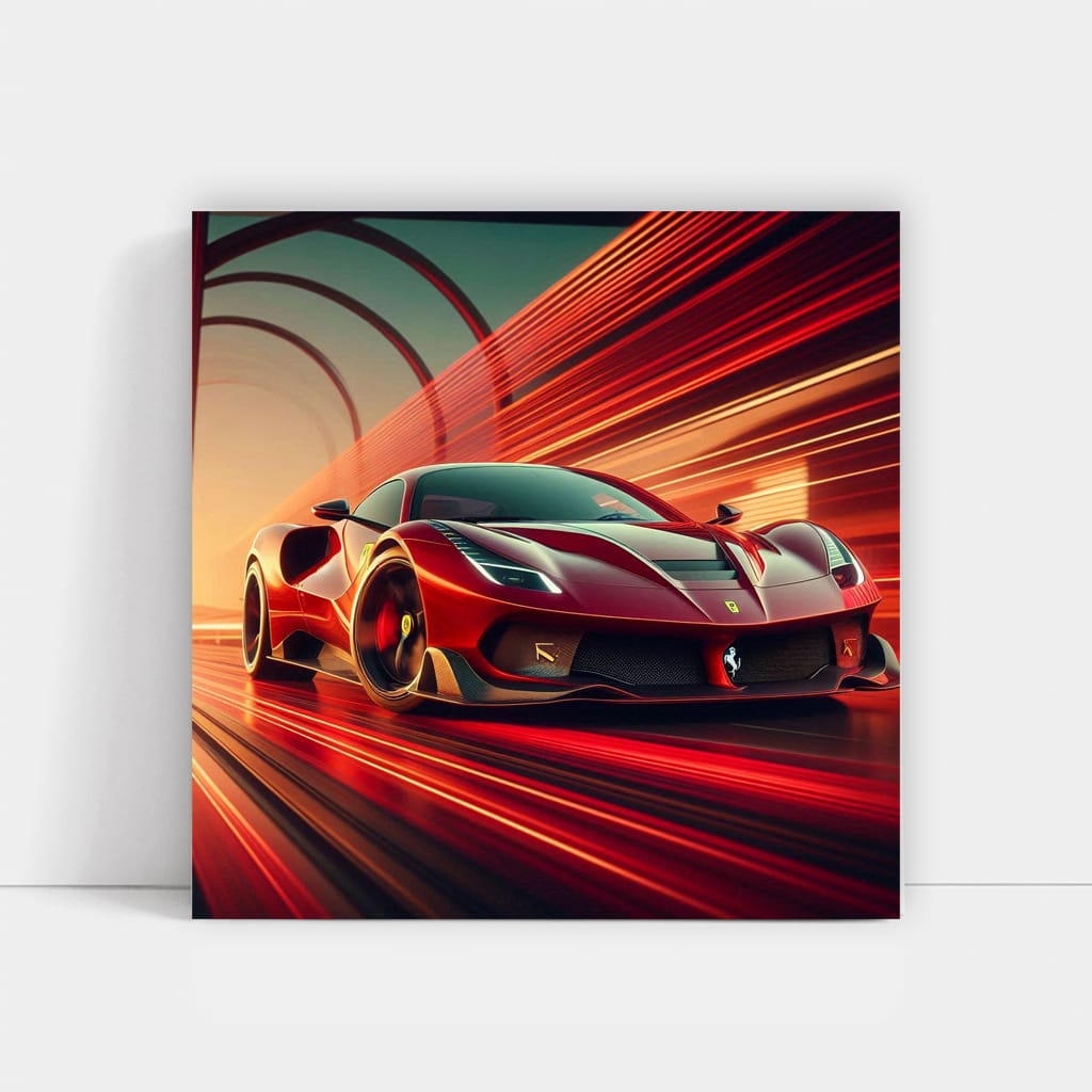 Ferrari Sf90 Stradale Absctract Wall Art