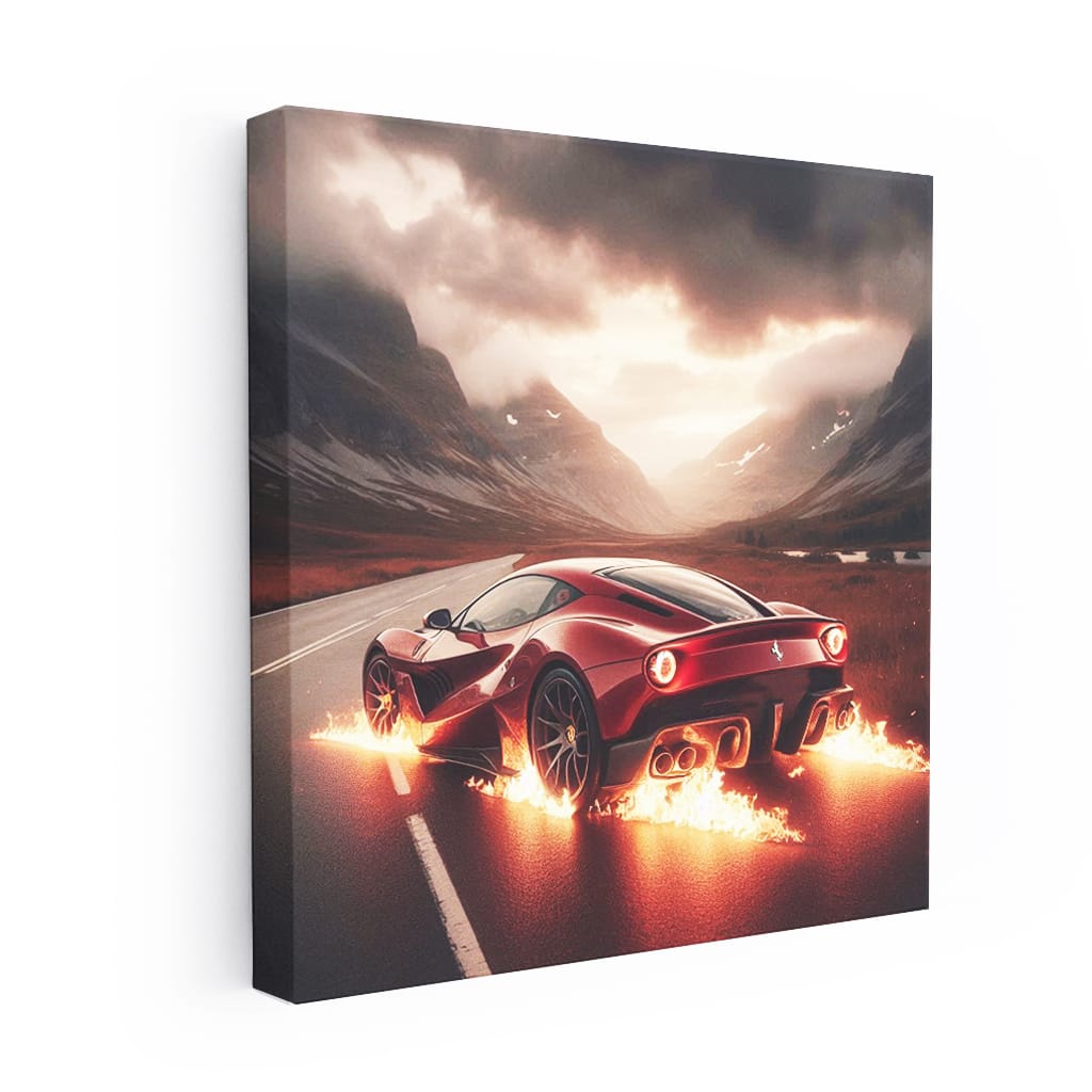 Ferrari Sf90 Stradale Fire Wall Art