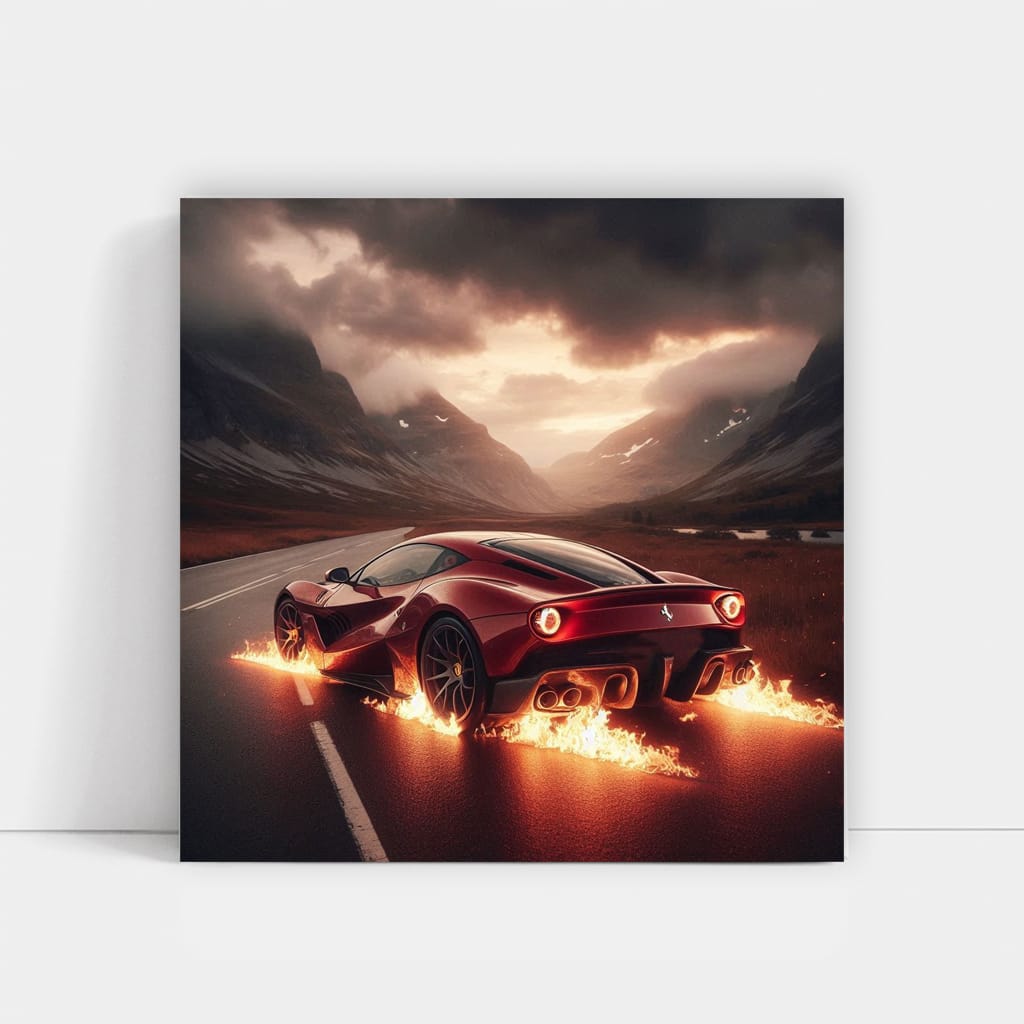 Ferrari Sf90 Stradale Fire Wall Art