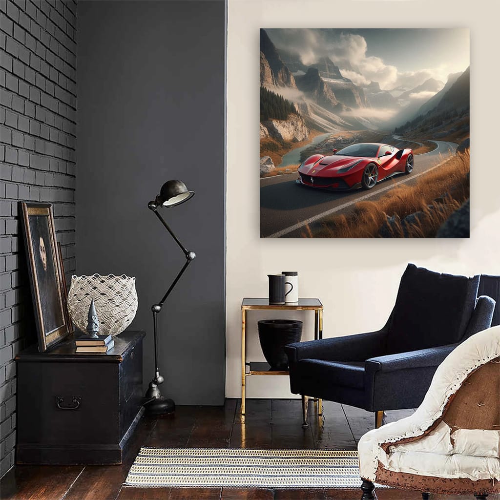 Ferrari Sf90 Stradale Mounta Wall Art