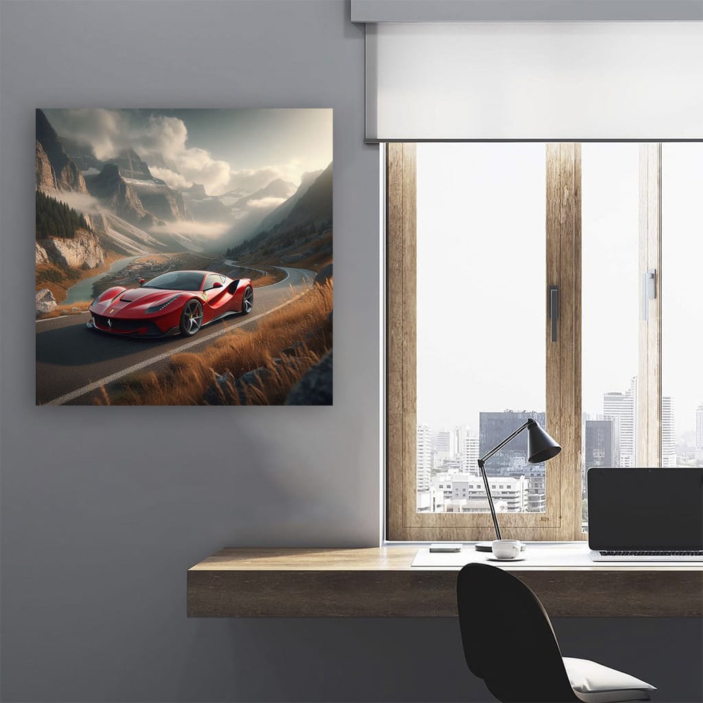 Ferrari Sf90 Stradale Mounta Wall Art