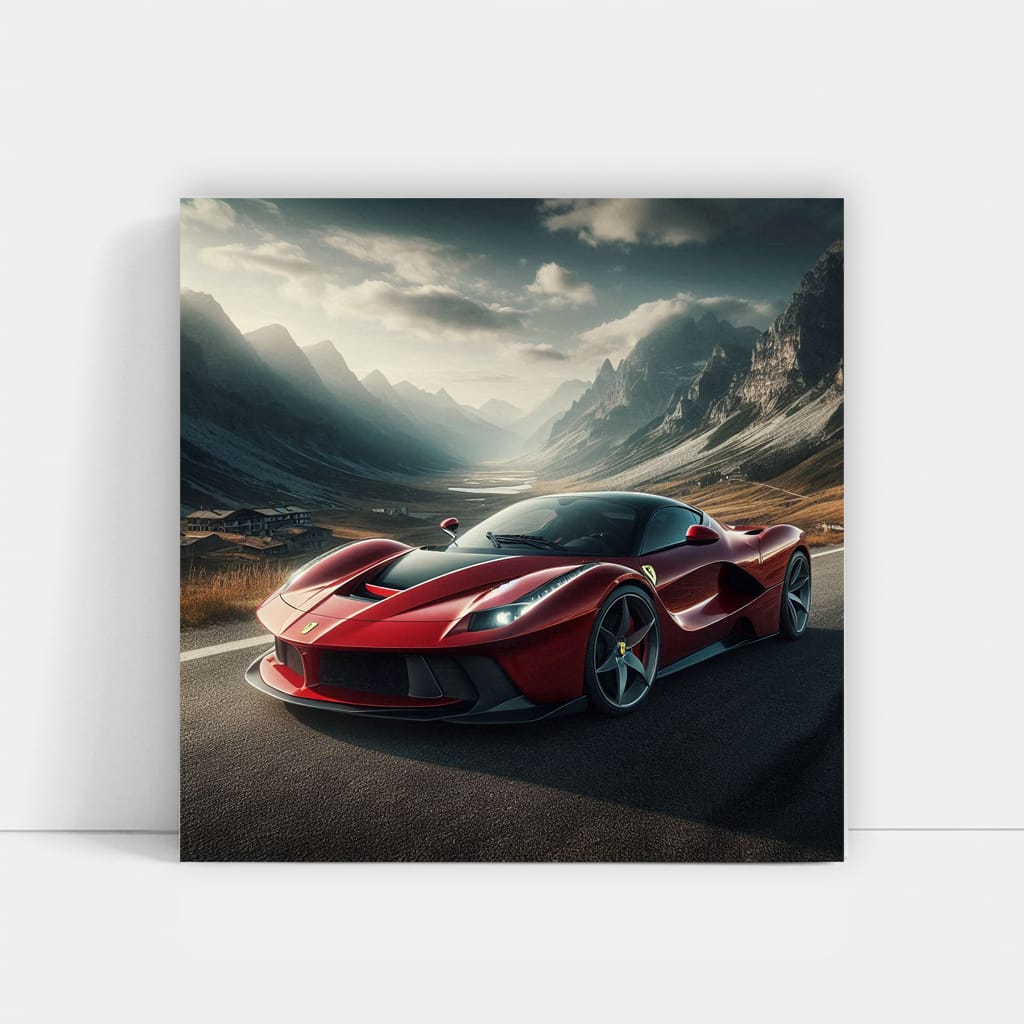 Ferrari Sf90 Stradale Mountain Wall Art