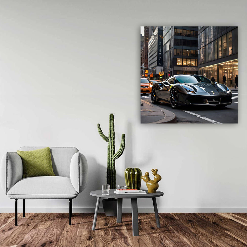 Sleek Black Ferrari 488 GTB in NYC: Speed Meets Style