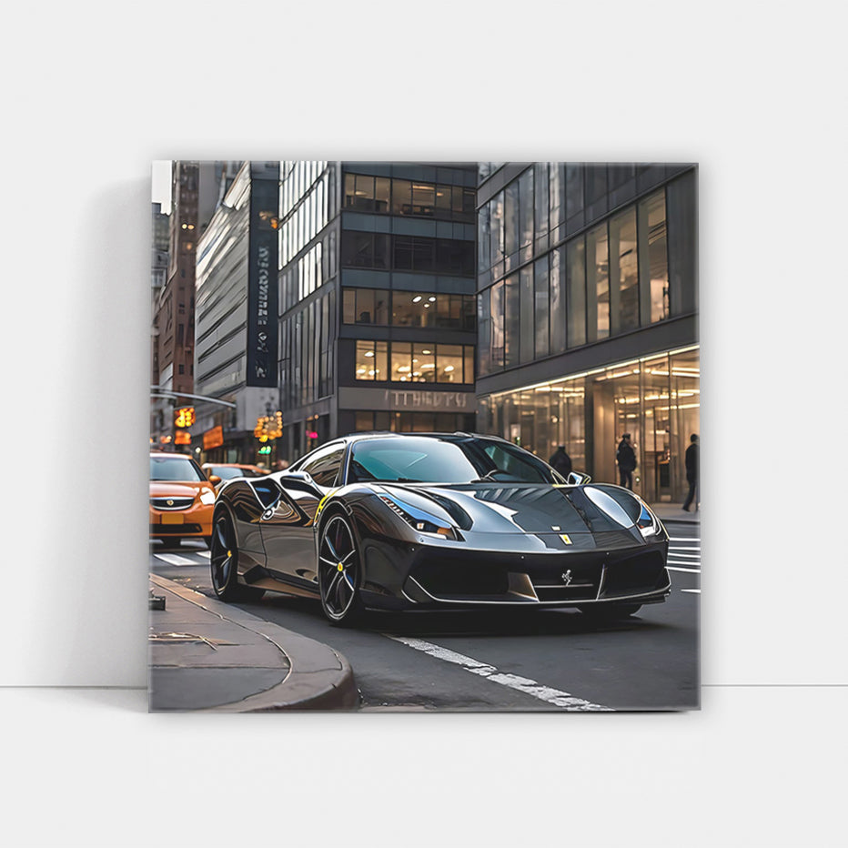 Sleek Black Ferrari 488 GTB in NYC: Speed Meets Style
