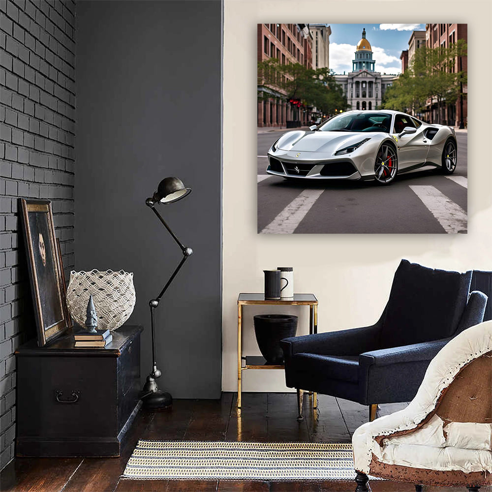 Silver Ferrari 488 GTB in Denver, CO - Speed Meets Elegance