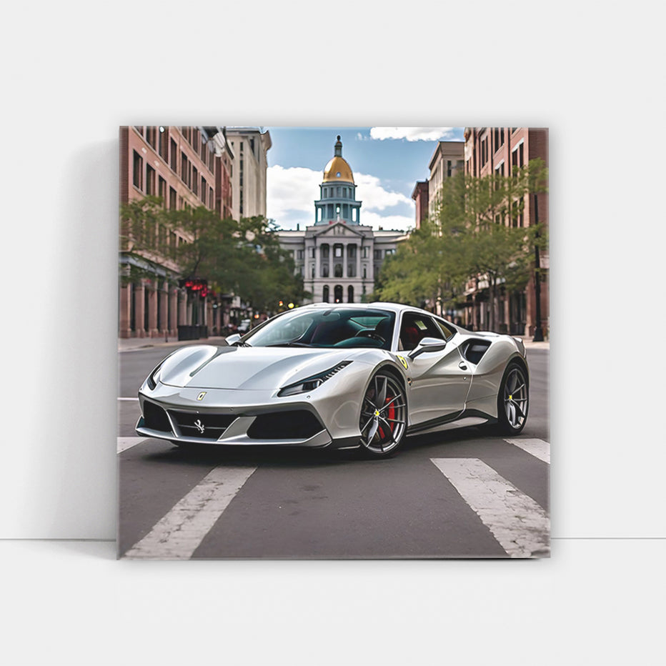 Silver Ferrari 488 GTB in Denver, CO - Speed Meets Elegance