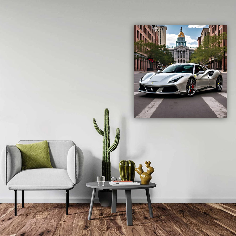 Silver Ferrari 488 GTB in Denver, CO - Speed Meets Elegance