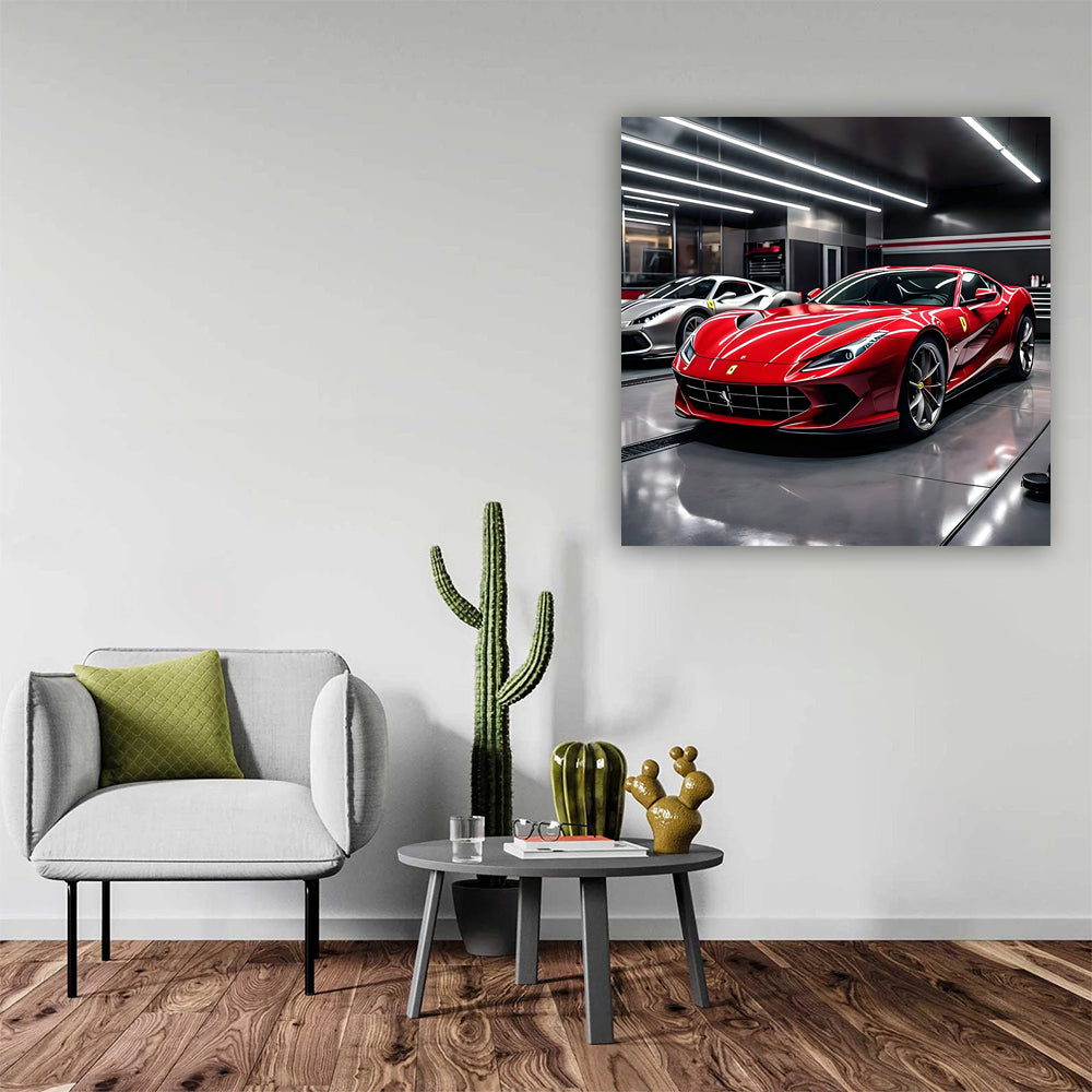 Ferrari 812 Superfast in Red: Bold Icon in Garage