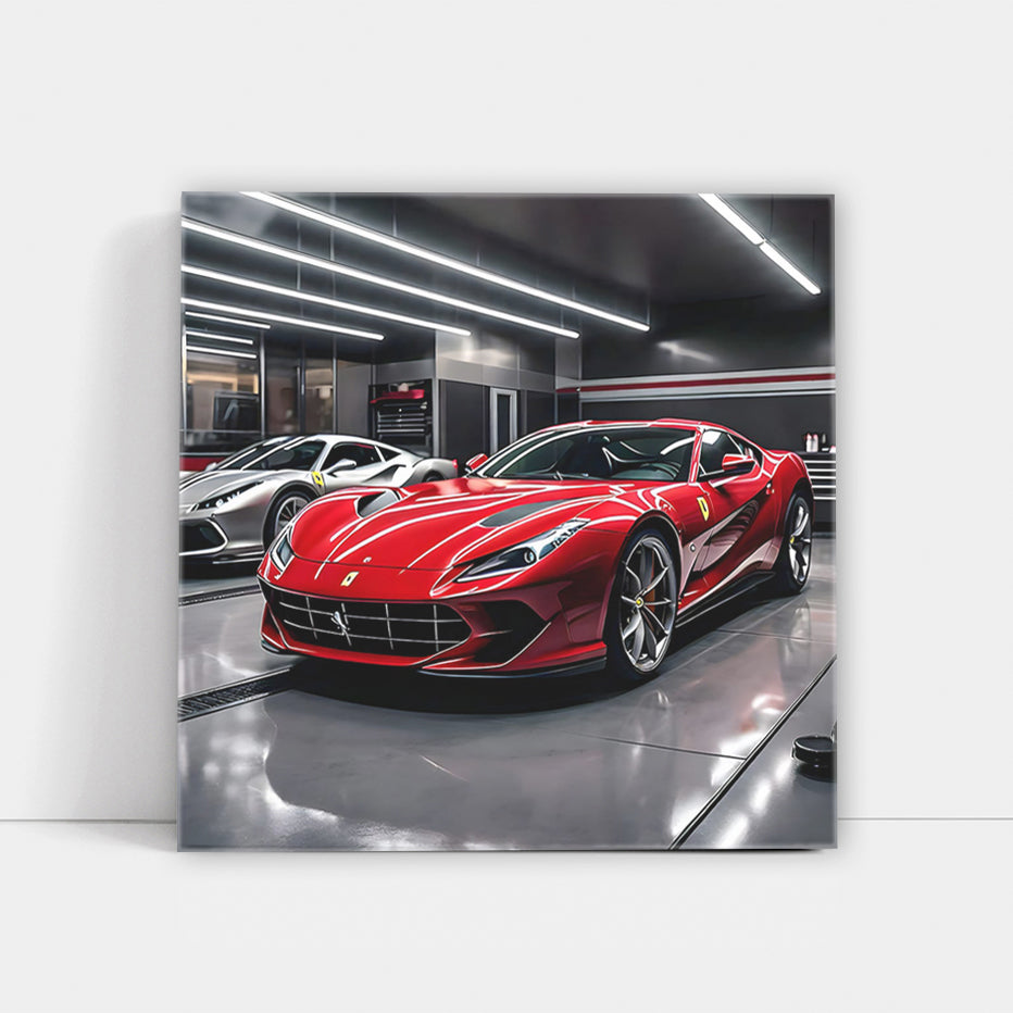 Ferrari 812 Superfast in Red: Bold Icon in Garage