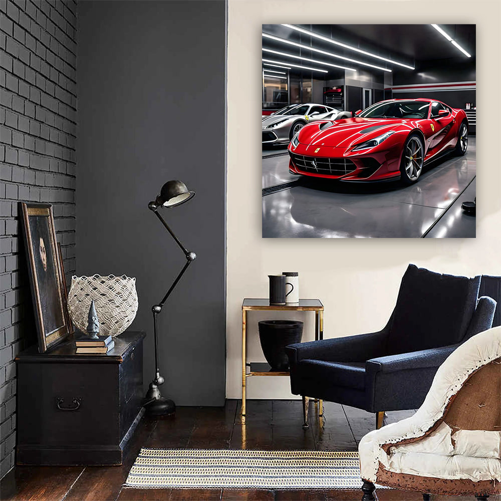 Ferrari 812 Superfast in Red: Bold Icon in Garage