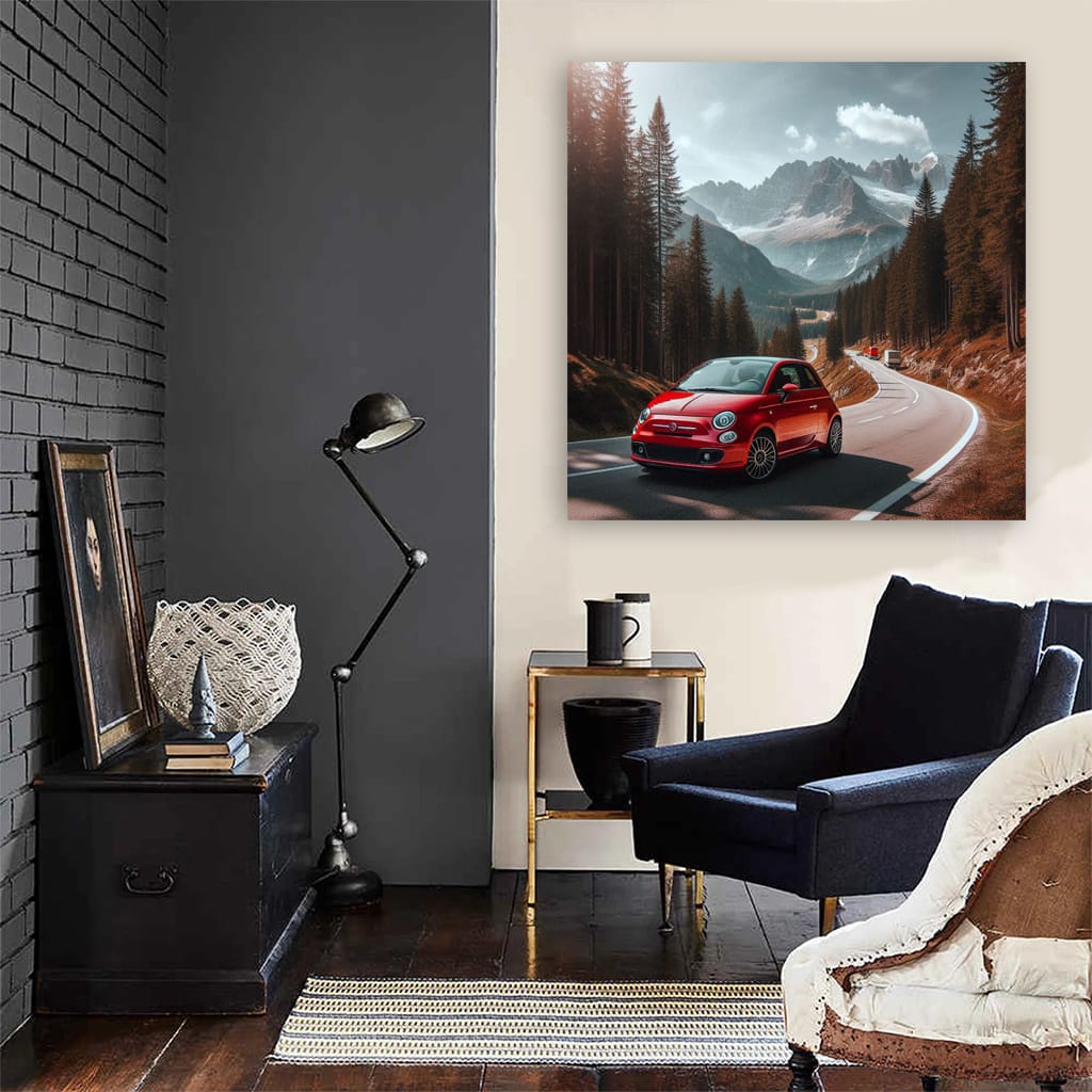 Fiat Mountain Wall Art