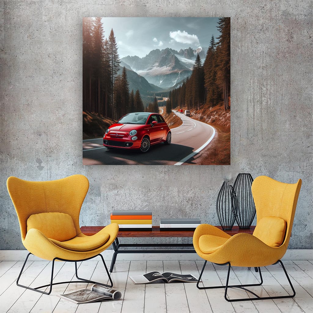 Fiat Mountain Wall Art