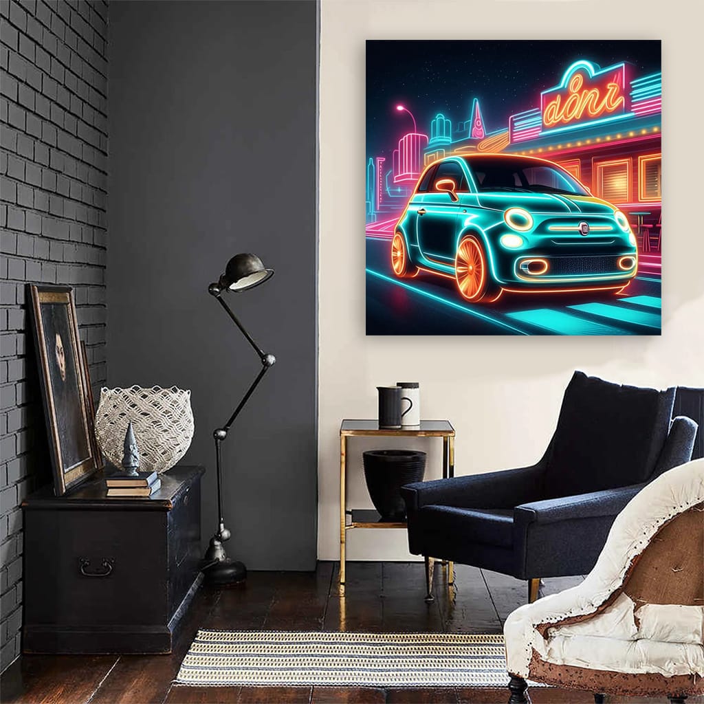 Fiat New Neon Wall Art