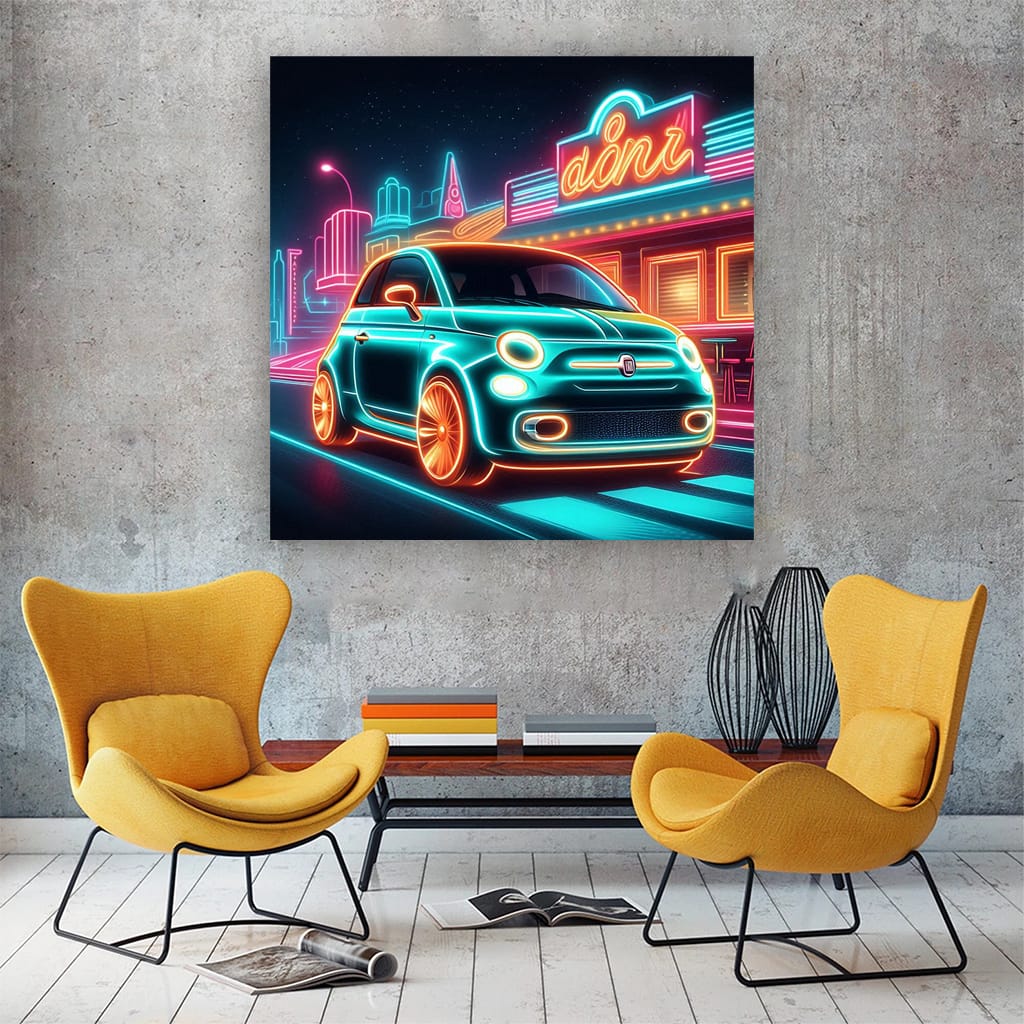 Fiat New Neon Wall Art